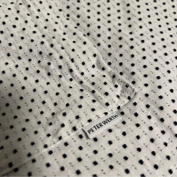 ⭐️MUST GO free ship! Peter Werth Men’s Bridger Tee - Textured White + Navy Small - Picture 4 of 13